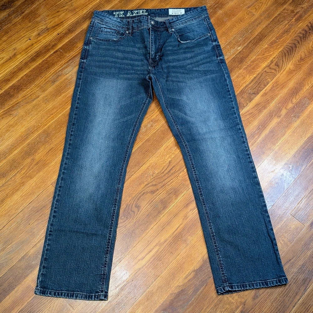 TK Axel Men's Blue Jeans Straight Size 36x32